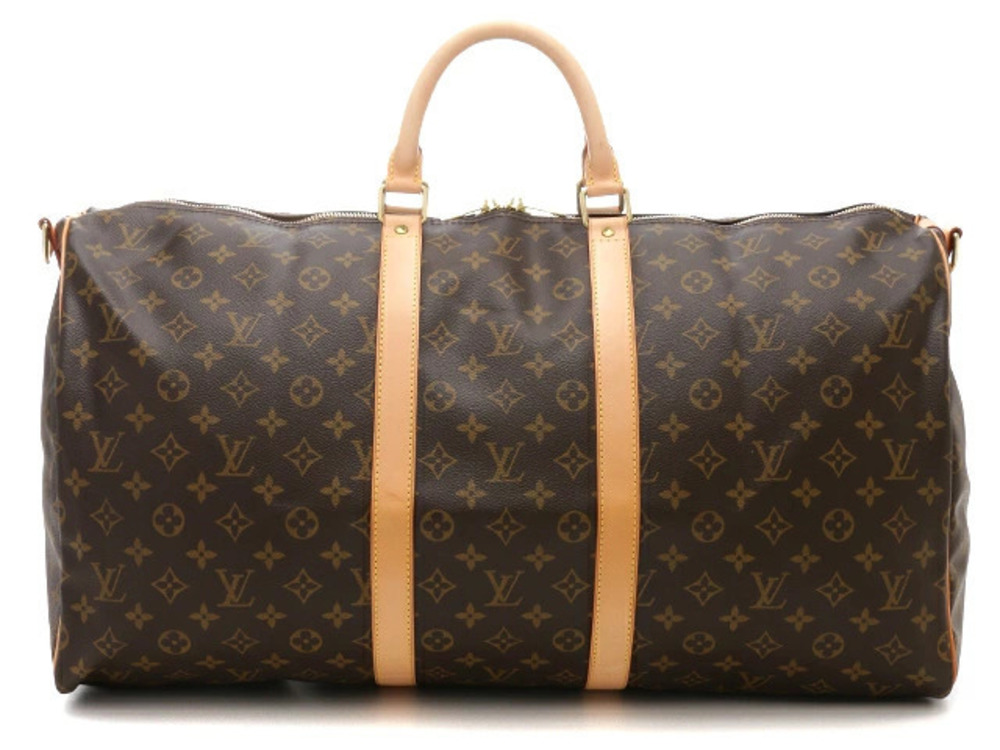 LOUIS VUITTON Monogram Keepall Bandouliere Boston Bag